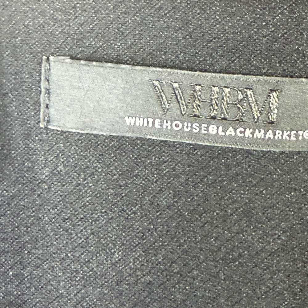 White House Black Market Black and White Plaid Blazer Textured Career Workwear - Picture 10 of 16
